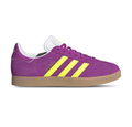 adidas Gazelle Purple and Bright Yellow Low-Top Sneakers with Gum-Tone Sole