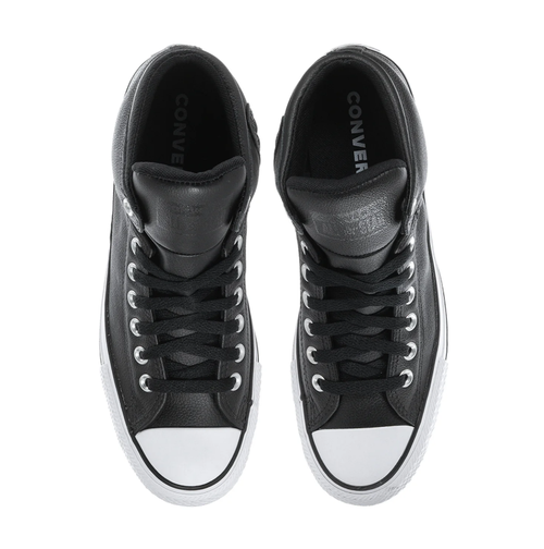 Converse All Star Black High-Top Sneakers with White Toe Cap