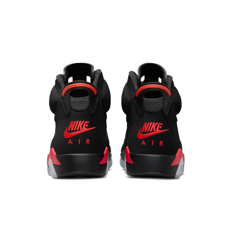 Jordan Black & Red High-Top Sneakers with Icy-Blue Outsole