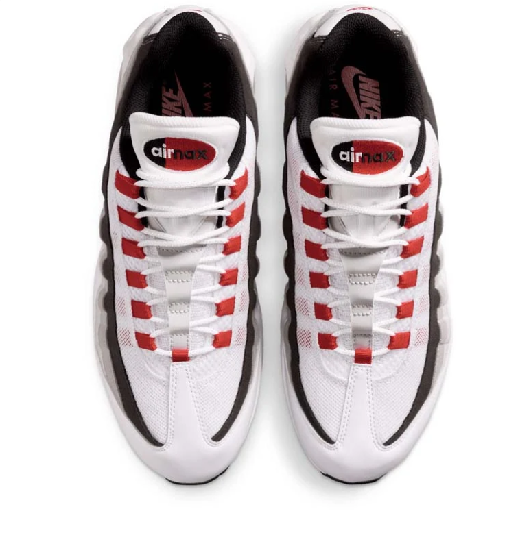 Nike Air Max 95 White, Grey and Red Sneakers