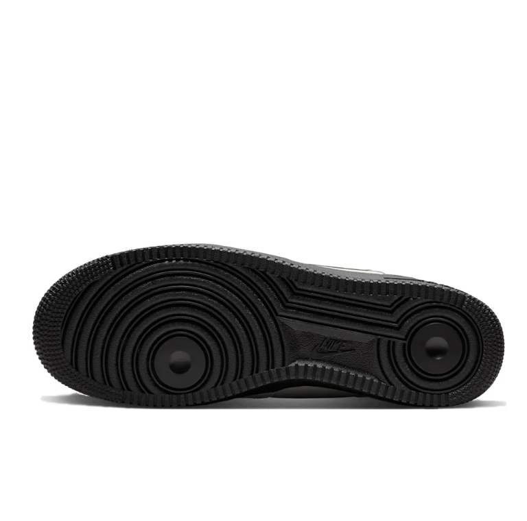 Nike Air Force 1 Light Grey and Black Low-Top Sneakers