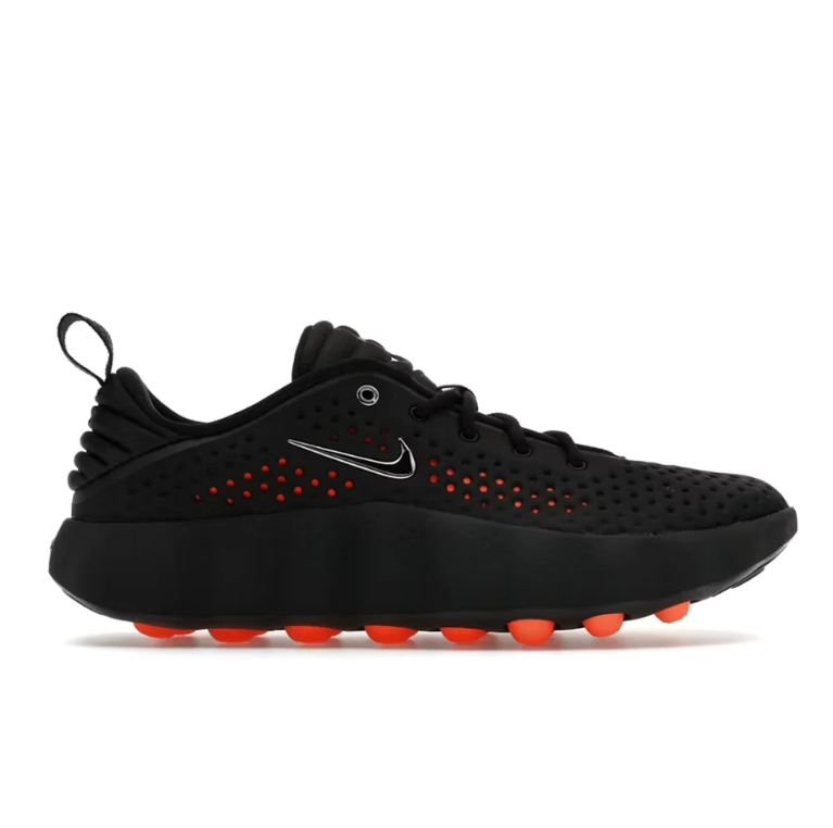 Nike Black Sneakers with Orange Sole Pods