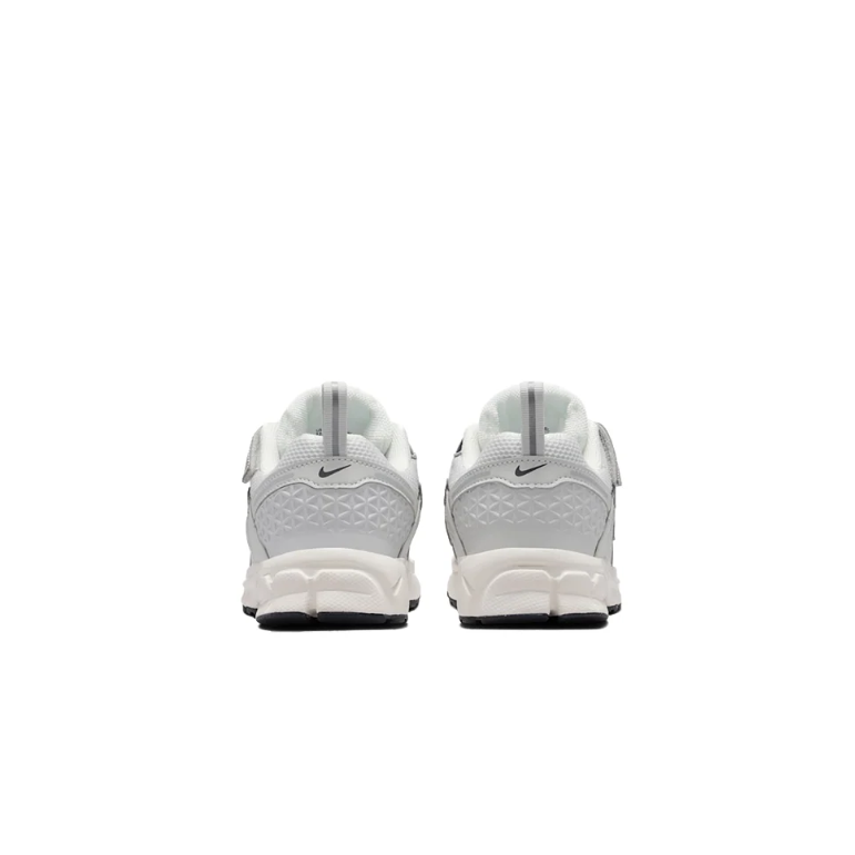 Nike White and Metallic Silver Low-Top Sneakers