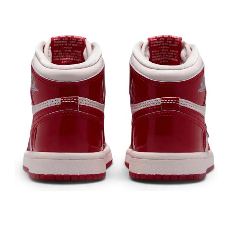 Air Jordan 1 Red and White High-Top Sneakers