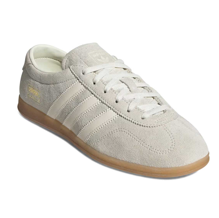 adidas Gazelle Light Beige Sneakers with Gum Sole