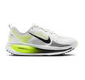 Nike White and Volt Yellow Sneakers with Black Swoosh