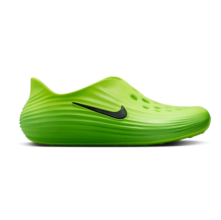 Nike Lime Green Slip-On Clogs with Black Swoosh