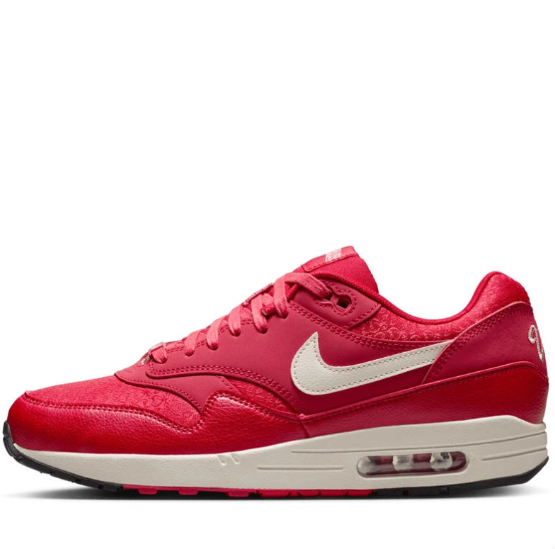 Nike Red and Cream Low-Top Sneakers with Viva Tejas Embroidery