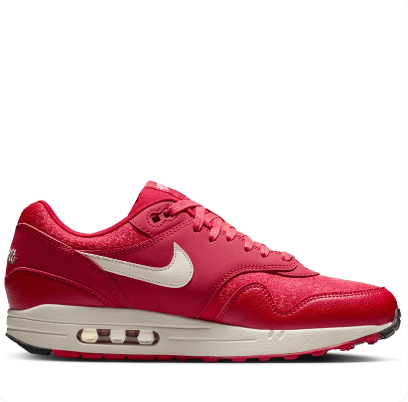 Nike Red and Cream Low-Top Sneakers with Viva Tejas Embroidery