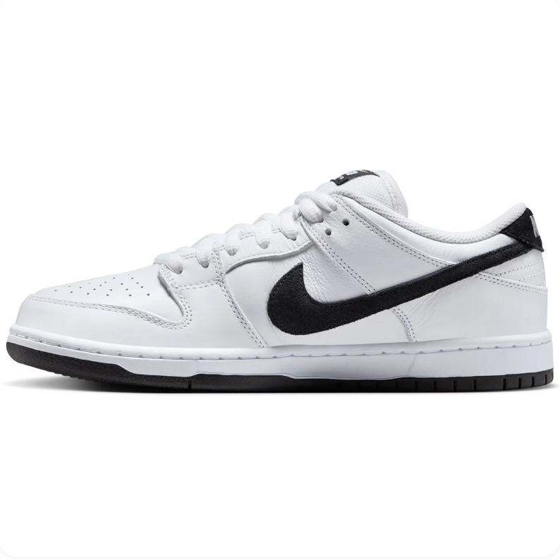 Nike SB Dunk Low Pro White and Black Sneakers