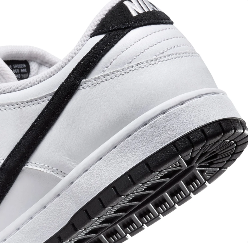 Nike SB Dunk Low Pro White and Black Sneakers
